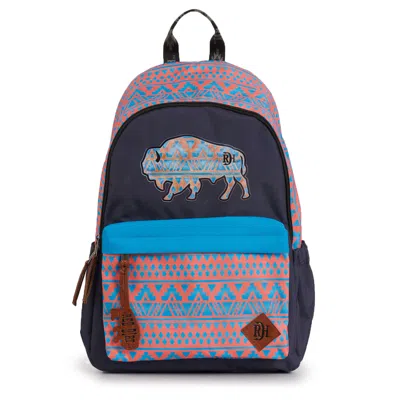 Red Dirt Hat Co. Black Bison Aztec Print Backpack In Multi