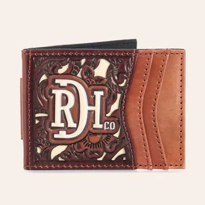 Red Dirt Hat Co. Coffee Underlay Bifold Card Case Wallet In Brown
