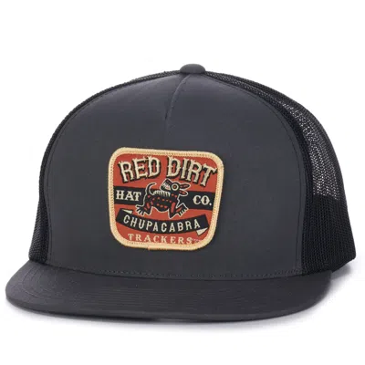 Red Dirt Hat Co. Gray And Charcoal Chupacabra Trackers Patch Mesh Cap