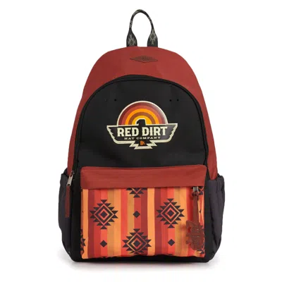 Red Dirt Hat Co. Rust & Black Thunderbird Aztec Print Backpack In Multi