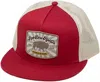 Red Dirt Hat Company Men's Founded Flat Bill Cap In Red/ Tan In Multi