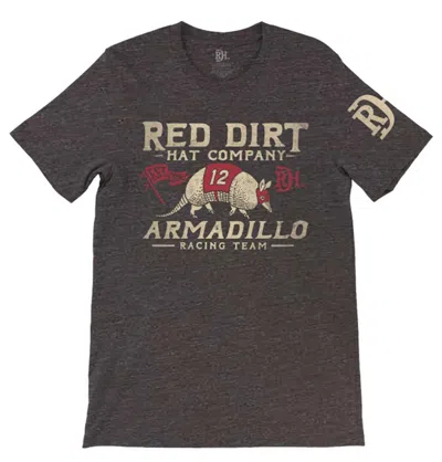 Red Dirt Hat Company Women's Armadillo Race Fit T-shirt In Heather Cardinal In Gray