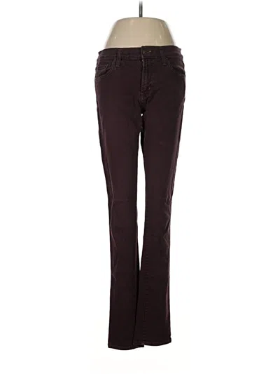 Pre-owned Red Engine Jeans In Burgundy