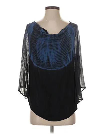 Pre-owned Red Haute 3/4 Sleeve Blouse In Blue