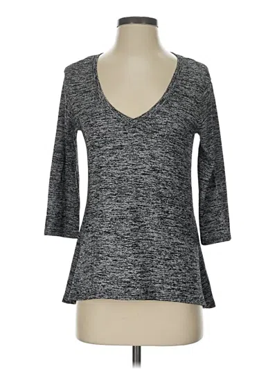 Pre-owned Red Haute 3/4 Sleeve T-shirt In Gray