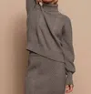 Red Haute Cable Stich Sweater In Grey In Grey