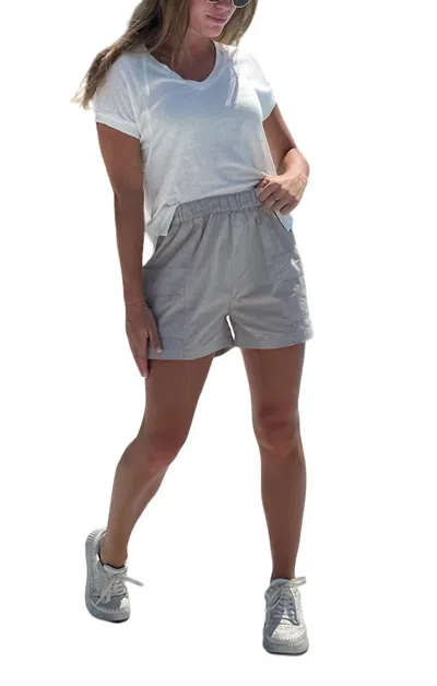 Red Haute Cargo Short In Grey