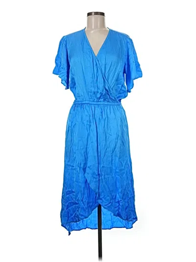 Pre-owned Red Haute Casual Dress In Blue