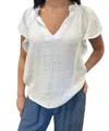 Red Haute Flair Sleeve Tank In White In White