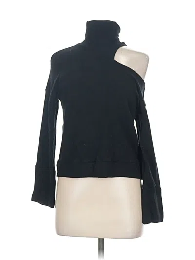 Pre-owned Red Haute Long Sleeve Turtleneck In Black