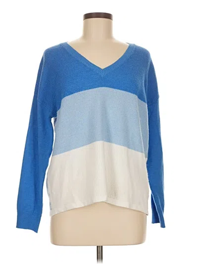 Pre-owned Red Haute Pullover Sweater In Blue