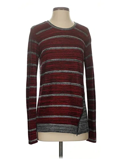 Pre-owned Red Haute Pullover Sweater In Burgundy