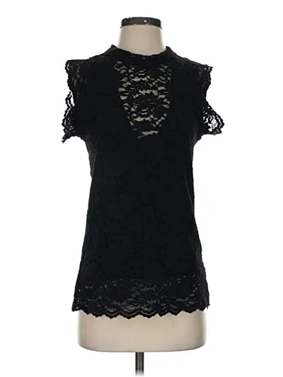Pre-owned Red Haute Sleeveless Blouse In Black