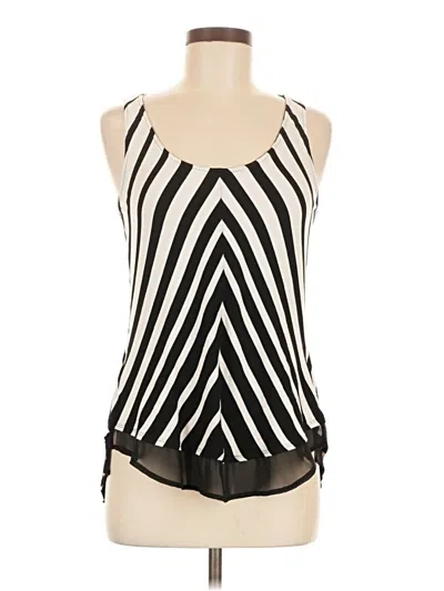 Pre-owned Red Haute Sleeveless Blouse In Black