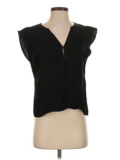 Pre-owned Red Haute Sleeveless Blouse In Black