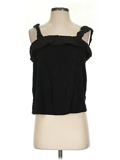 Pre-owned Red Haute Sleeveless Blouse In Black