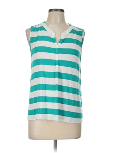 Pre-owned Red Haute Sleeveless Blouse In Teal