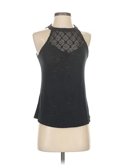 Pre-owned Red Haute Sleeveless Top Black Halter Neckline Tops