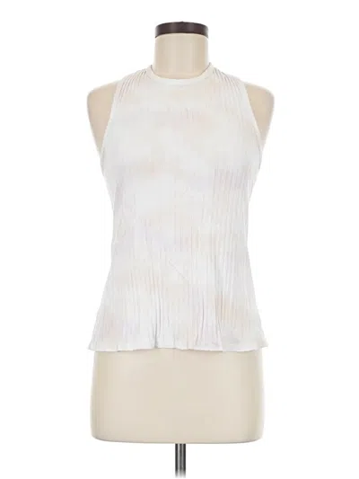 Pre-owned Red Haute Tank Top Ivory Halter Neckline Tops