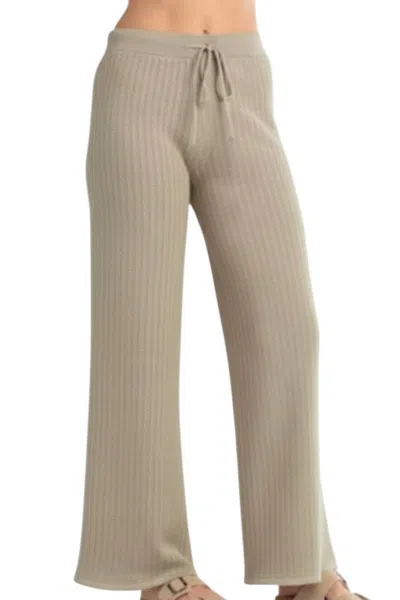 Red Haute Wide Leg Pant In Sage In Neutral