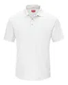 Red Kap Short Sleeve Performance Knit Gripper-front Polo In White
