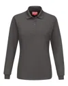 Red Kap Women's Long Sleeve Performance Knit Polo In Pink