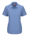 Red Kap Women's Short Sleeve Performance Knit Pocketless Core Polo In Blue
