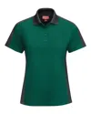 Red Kap Women's Short Sleeve Performance Knit Two-tone Polo In Multi