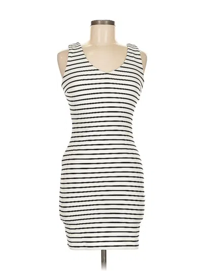 Pre-owned Red Saks Fifth Avenue Casual Dress In White