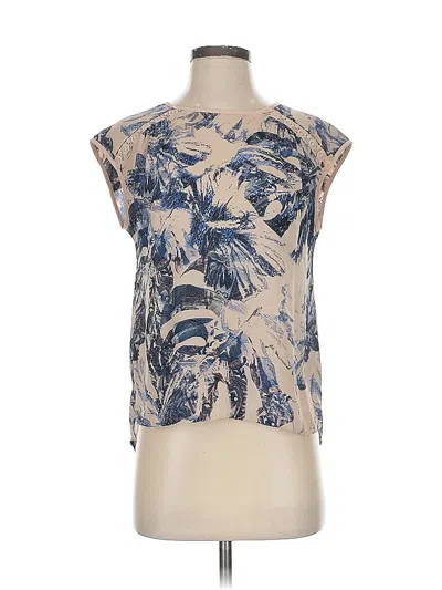 Pre-owned Red Saks Fifth Avenue Sleeveless Blouse In Blue