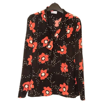 Pre-owned Red Valentino 2020s  Floral Silk Blouse Size It 44