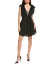 Red Valentino Woman Mini Dress Black Size S Polyester In Black