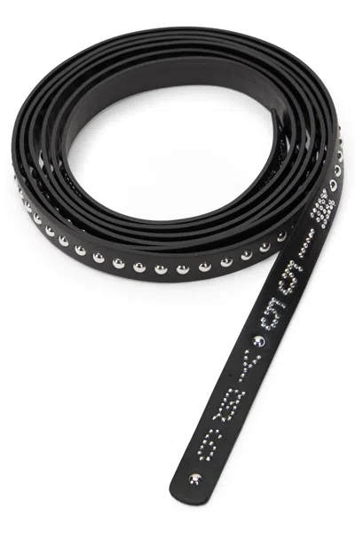 Red Valentino Adjustable Black Belt, Style And Elegance For Any Occasion.
