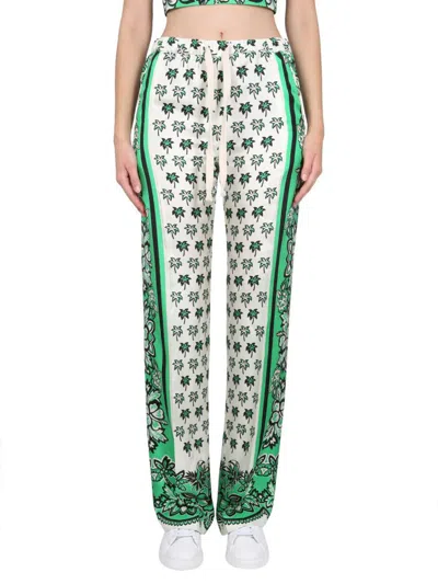 RED VALENTINO RED VALENTINO BANDANDA PRINT PANTS