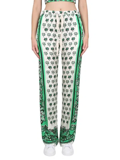 RED VALENTINO BANDANDA PRINT PANTS