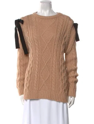 Pre-owned Red Valentino Bateau Neckline Sweater W/ Tags In Neutral