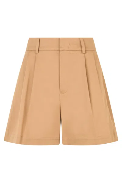 Red Valentino Beige High-waisted Shorts, Versatile And Fashionable. In Neutral
