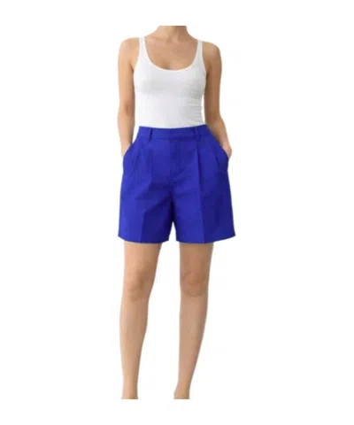 Red Valentino Belt Loop Shorts In Blue