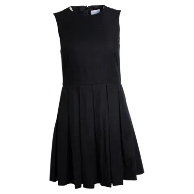 Pre-owned Red Valentino , Black Pleated A Line Dress