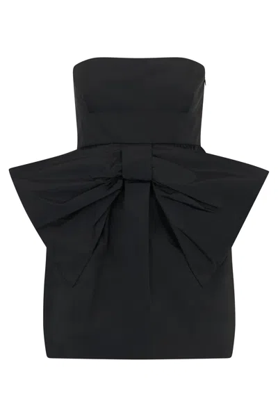 Red Valentino Black Short Dress Without Sleeves With An Elegant And Sophisticated Design.