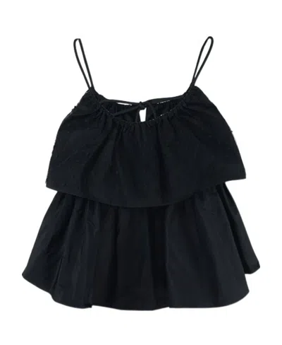 Red Valentino Woman Top Black Size 4 Polyester