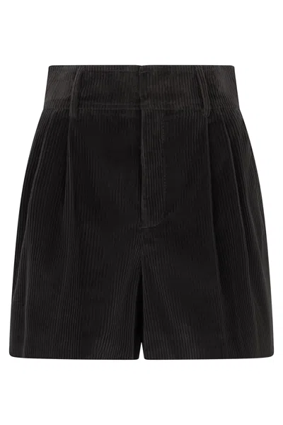 Red Valentino Black Striped Short Pants, Minimal And Versatile.