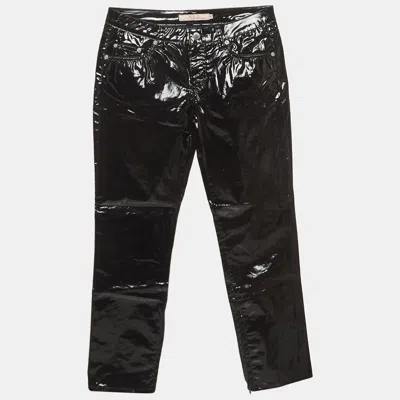Pre-owned Red Valentino Black Synthetic Detailed Pocket Trouser M