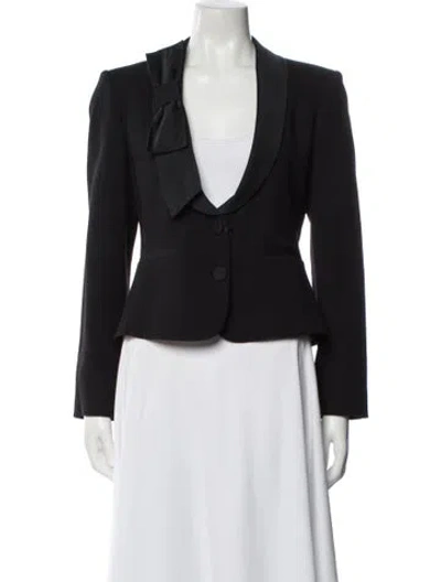 Pre-owned Red Valentino Blazer In Black