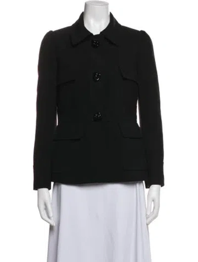 Pre-owned Red Valentino Blazer In Black