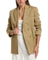 Red Valentino Double-breasted Coat In Gray