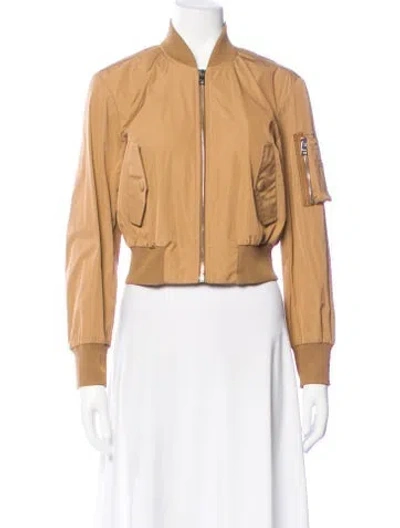 Pre-owned Red Valentino Bomber Jacket In Neutral