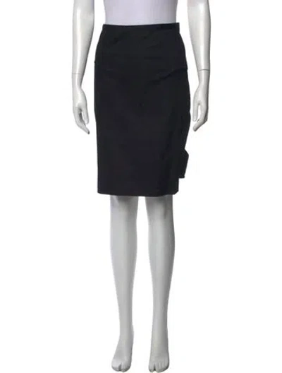 Pre-owned Red Valentino Bow Accents Knee-length Skirt In Black