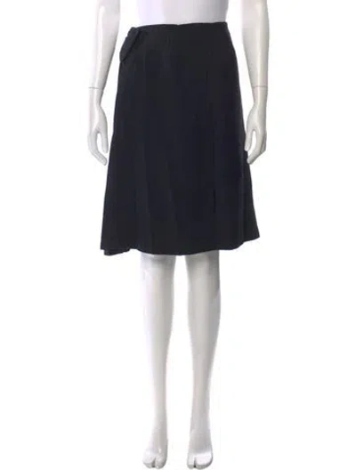 Pre-owned Red Valentino Bow Accents Knee-length Skirt In Black