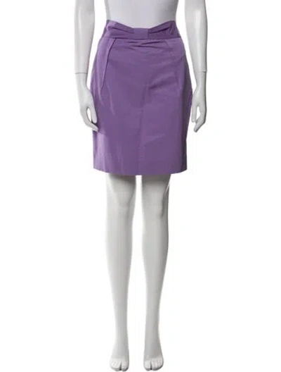 Pre-owned Red Valentino Bow Accents Knee-length Skirt In Purple